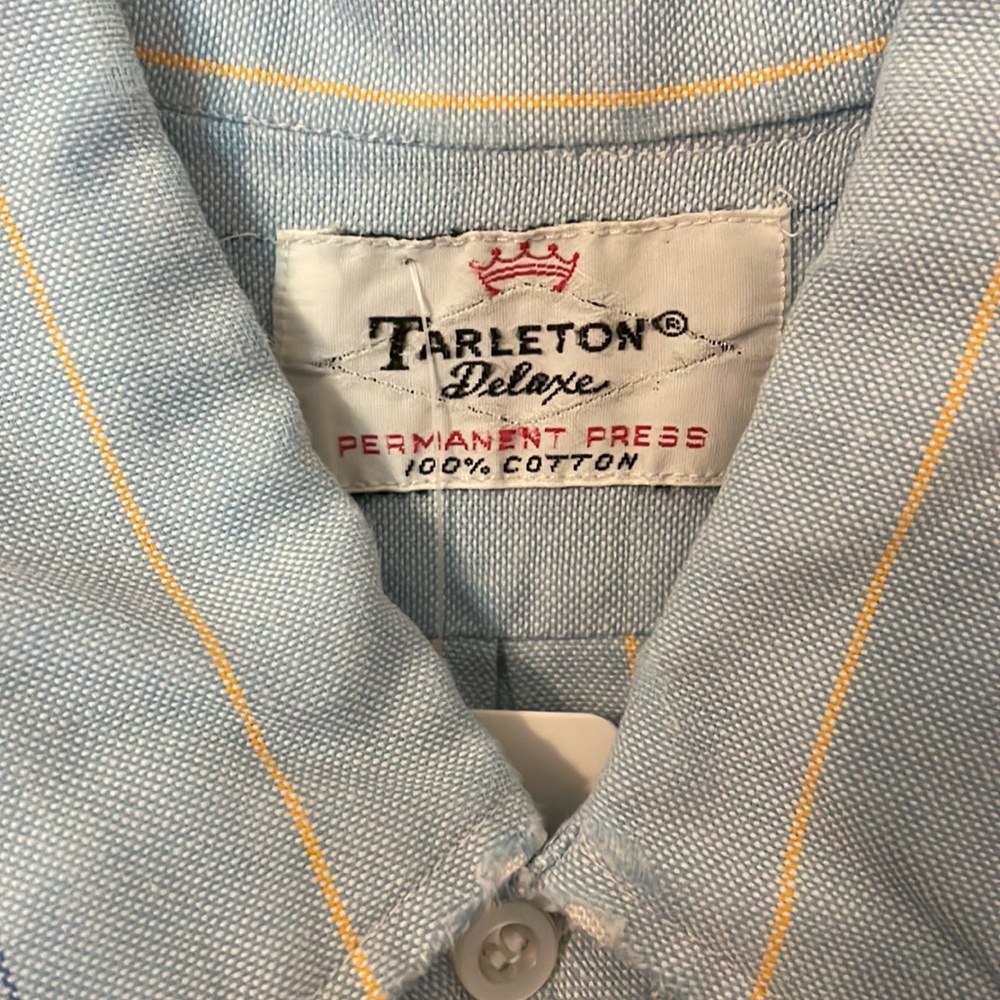 2 Vintage Mens shirts Tarleton and Towncraft Pima Prince long sleeve shirts - Picture 2 of 14